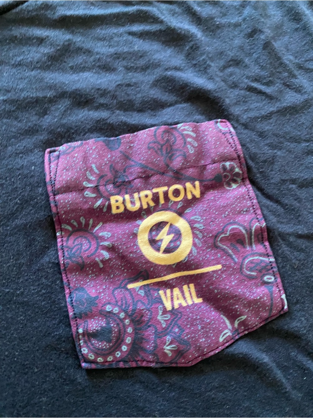 Burton US Open Paisley Pocket Tee - Vail Logo - Men’s M